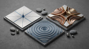 Abstract comparison of focused ultrasound and radiofrequency energy concepts on a studio surface
