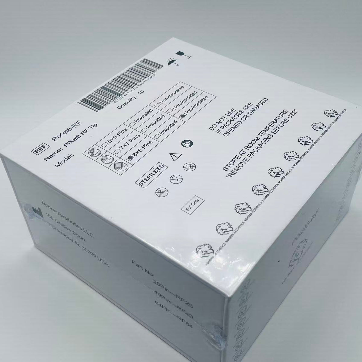 PiXel8 RF Cartridges – 64 Pin Non-Insulated Tips | EO Sterile | 10 Pac ...