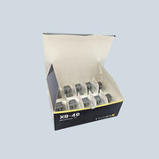 Display box of Sylf irm X XB-49 microneedle tips on a white background