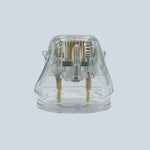 Detail of 49-pin microneedle array on Ellisys Plus RF cartridge